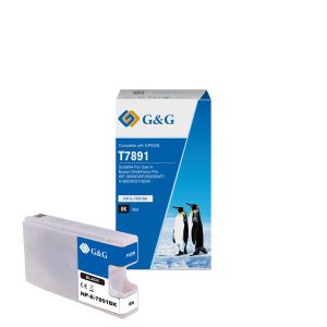 G&G Epson T7891/T7901/T7911 Negro Cartucho de Tinta Generico - Reemplaza 13T789140/C13T79014010/C13T79114010