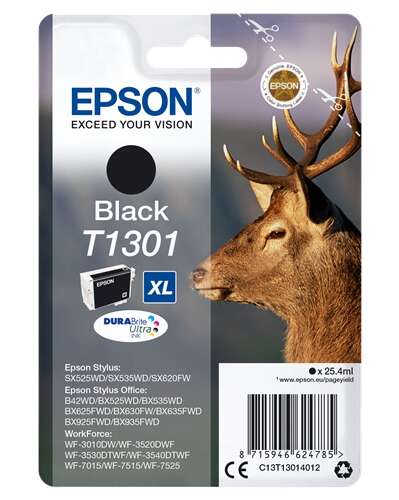 Epson T1301 Negro Cartucho de Tinta Original - C13T13014012