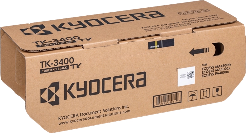 Kyocera TK3400 Negro Cartucho de Toner Original - 1T0C0Y0NL0