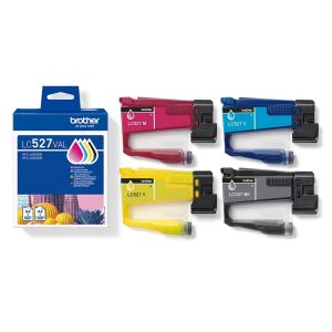 Brother LC527 Pack de 4 Cartuchos de Tinta Originales - LC527VAL