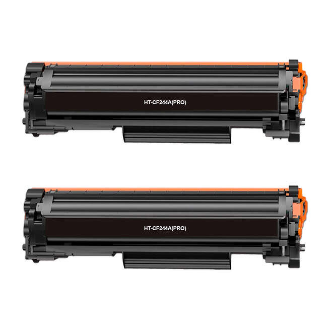 Generico HP CF244A Negro Pack de 2 Cartuchos de Toner Genericos - Reemplaza 44A