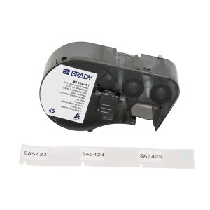 Brady M4-124-461 Cinta de Etiquetas Original Poliester Autolaminable para Laboratorio - Texto Negro sobre Fondo Blanco - Ancho 41,91mm x Alto 12,70mm